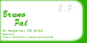 bruno pal business card